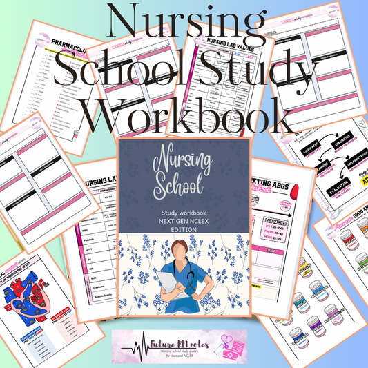 Nursing School Study Worksheets