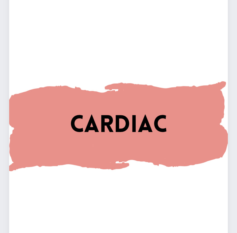 Cardiac Study Guide