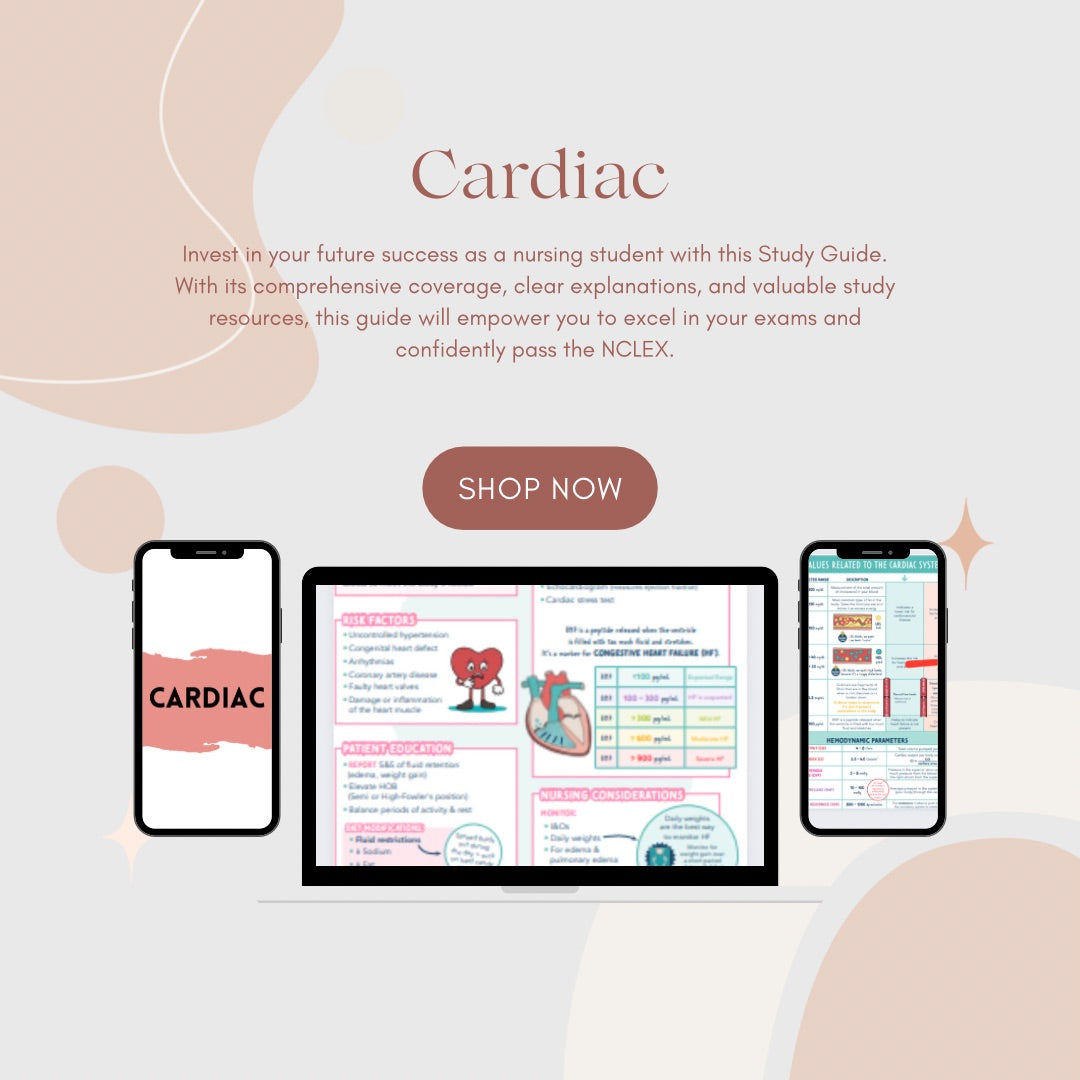 Cardiac Study Guide